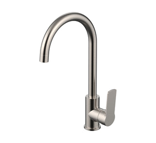 Brushed Nickel Kitchen Mixer Brass