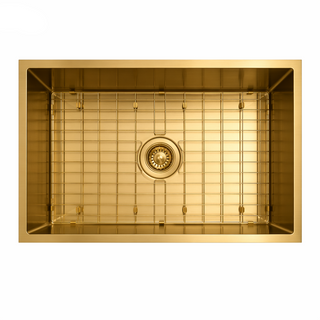 Astro 740x440x220 Brushed Gold Single Bowl Stainless Steel Sink