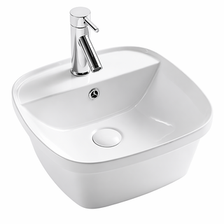 York-33 Gloss White Drop In Basin