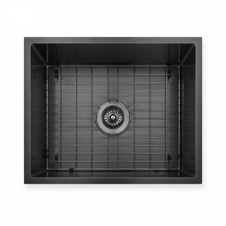 Logan 540x440x220 Gunmetal Black Single Bowl Stainless Steel Sink