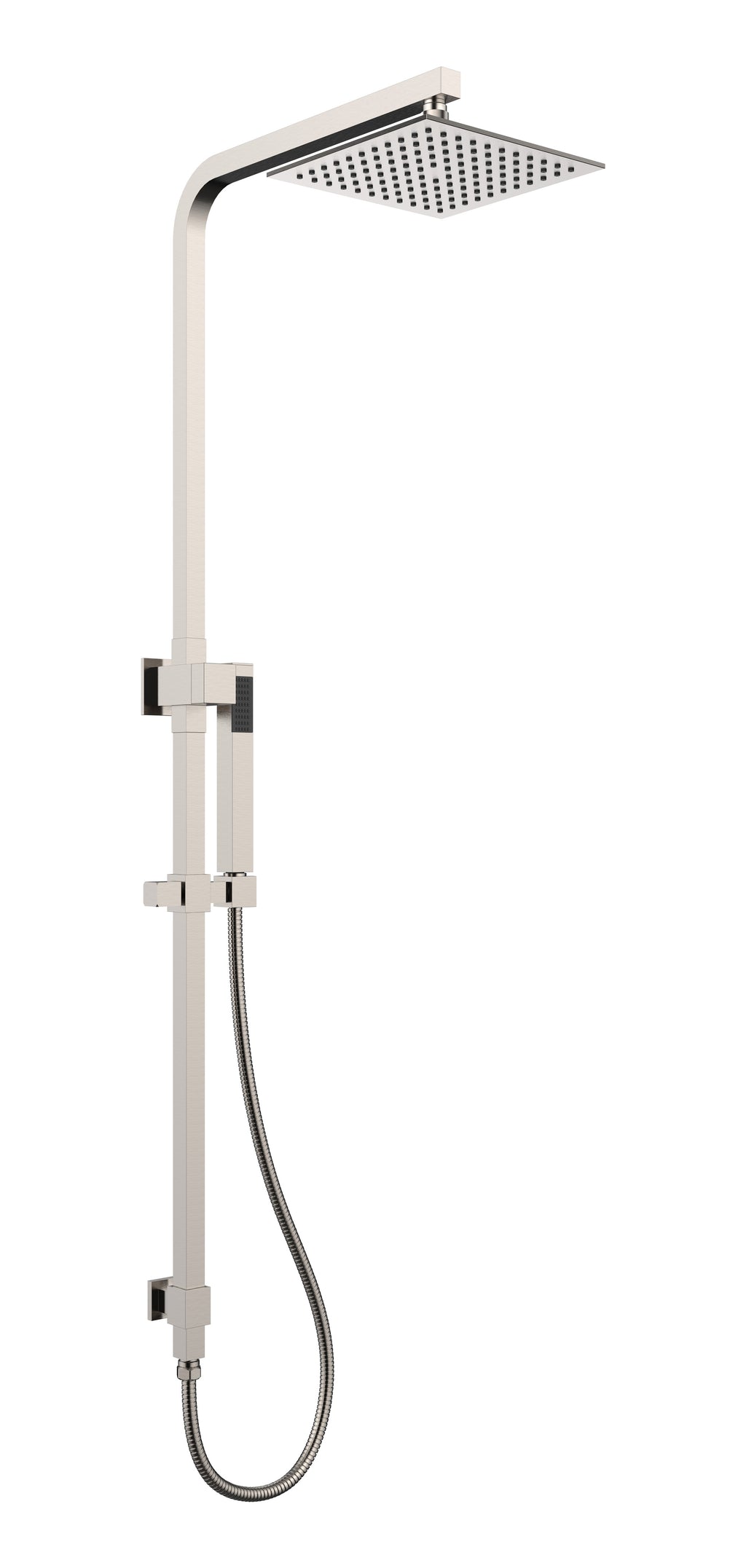Ava Shower Rail Set - Brushed Nickel – South East Building Supplies