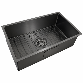 Astro 740x440x220 Gunmetal Black Single Bowl Stainless Steel Kitchen Sink