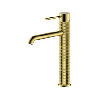 Rivo Tall Basin Mixer - Brushed Brass