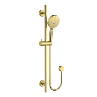 Otus Slimline Rail Shower Brushed Gold