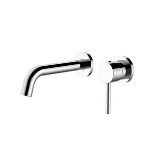 Tacton Round Wall Mounted Basin Mixer Tap - Chrome