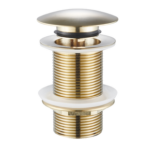 Pop-Up Waste 32mm With Non-Overflow Brass – Brushed Gold