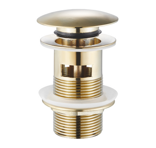 Pop-Up Waste 32mm With Overflow Brass – Brushed Gold