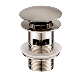 Pop-Up Waste 32mm With Overflow Brass – Brushed Nickel