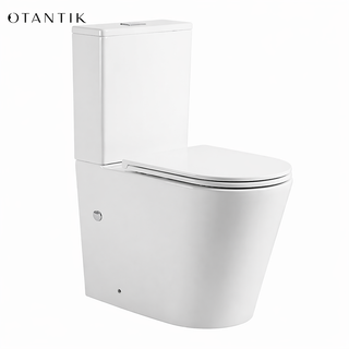 Typhoon Tornado Rimless Silent Flush Nano Glaze Two Piece Toilet