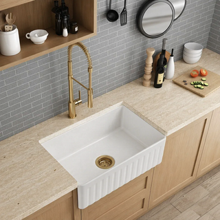 Flora 610x459x254mm Butler Farmhouse Kitchen Laundry Ceramic Kitchen Sink