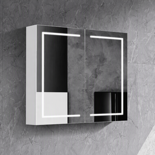 Brighton - Rectangular LED Touchless Shaving Cabinet 750mm Matte White