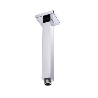 Square Brass Ceiling Arms 200mm - Chrome