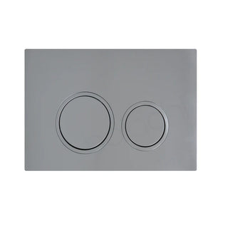 Brushed Nickel Round in-wall toilet dual flushing buttons