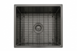 Logan 540x440x220 Gunmetal Black Single Bowl Stainless Steel Sink