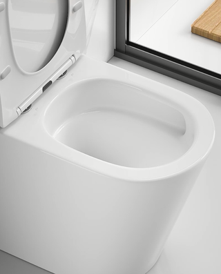 Typhoon Tornado Rimless Silent Flush Nano Glaze Two Piece Toilet