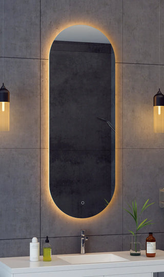 LED Mirror 450x900 Oval Frameless Touch Backlit LED Mirror SEBS4590U