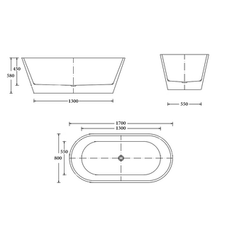 Rome Freestanding Bathtub BTR1700
