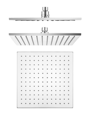 10" Brass Square Shower Head - Chrome