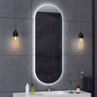 Otantik LED Mirror 450x900 Oval Frameless Touch Backlit LED Mirror SEBS4590U