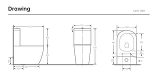 Hamilton Back To Wall Rimless Toilet Suit