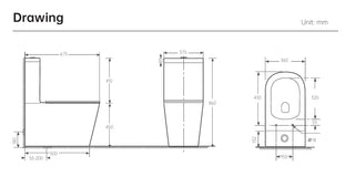 Washington Back To Wall Rimless Toilet Suit