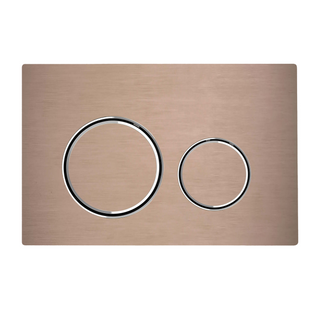 Sigma 20 Brushed Bronze Flush Buttons Stainless Steel