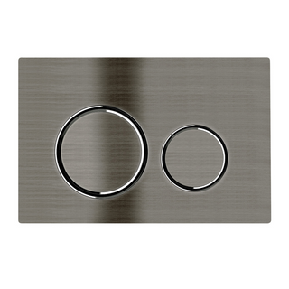 Sigma 20 Brushed Gun Metal Flush Buttons Stainless Steel