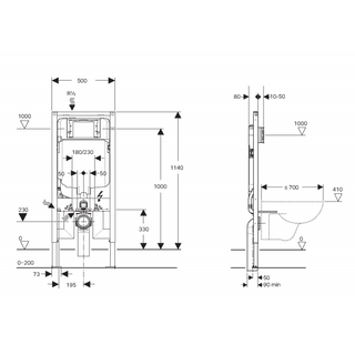 Sigma 8 Duofix Frame Cistern In wall Metal Frame