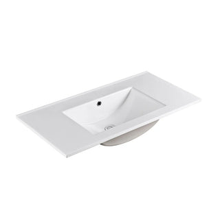 900mm Ceramic Top with Overflow - No Tap Hole UV31-900H-1