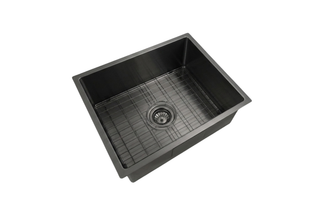 Logan 540x440x220 Gunmetal Black Single Bowl Stainless Steel Sink