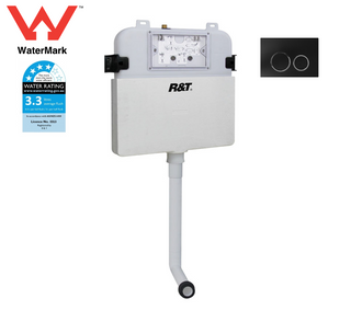 R&T In Wall Cistern Floor Mounted Wall-faced Pan