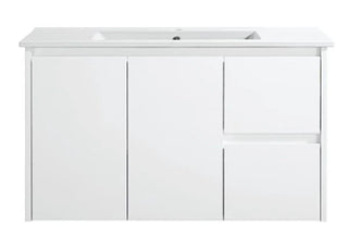 Willow - MATTE White Wall Hung Vanity 900mm