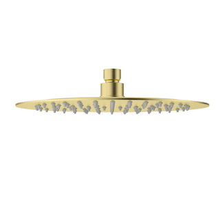 250mm Brushed Gold Round Shower Head