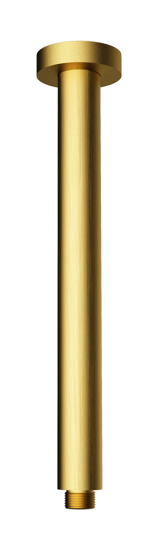 Round Brass Ceiling Arms 300mm - Brushed Brass