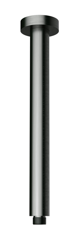 Round Brass Ceiling Arms 300mm - Gun Metal