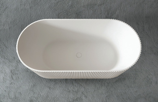 Anika - Fluted Corner Freestanding Bathtub 1500mm
