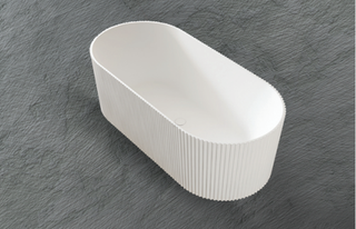 Anika - Fluted Corner Freestanding Bathtub 1500mm